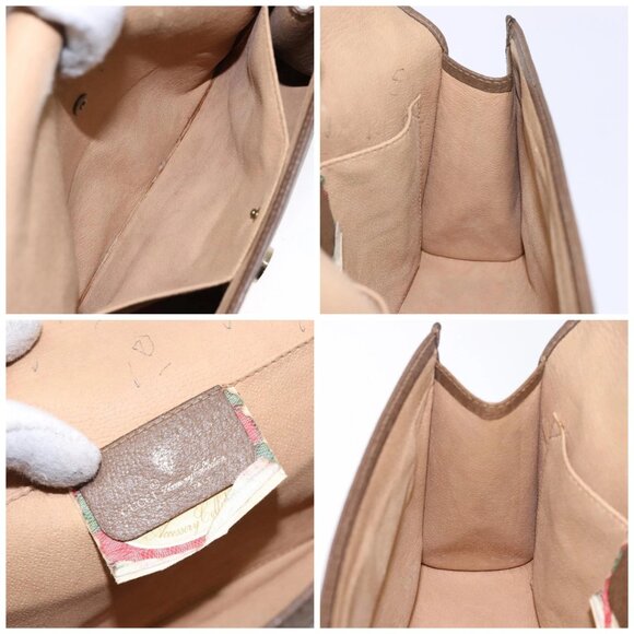 GUCCI GG Supreme Web Sherry Line Clutch Bag PVC Beige Gold 89 01 030 Auth 141030 - Picture 15 of 16